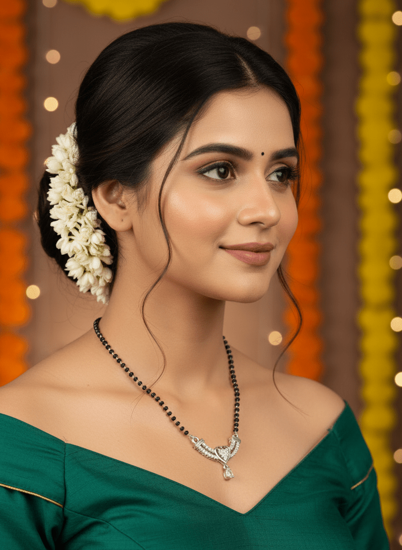 Sterling Silver Eternal Heart Mangalsutra