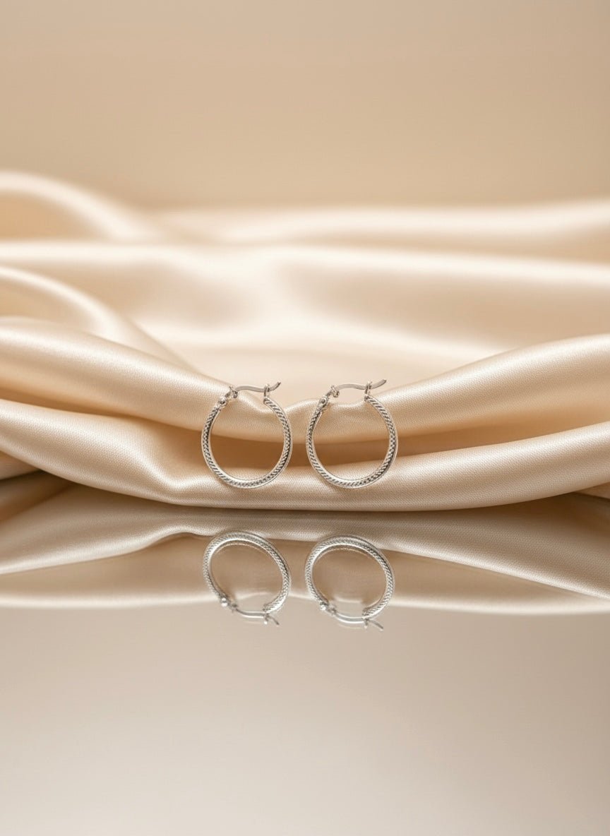 Sterling Silver Luna Mini Hoops