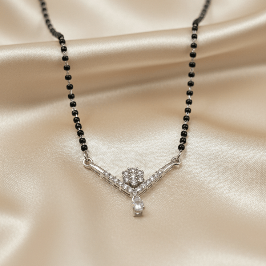 925 Sterling Silver The Floral Cascade Mangalsutra