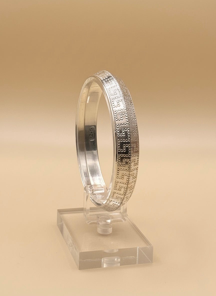 Sterling Silver Amulet Menƒ??s Kada ( 30 grams )