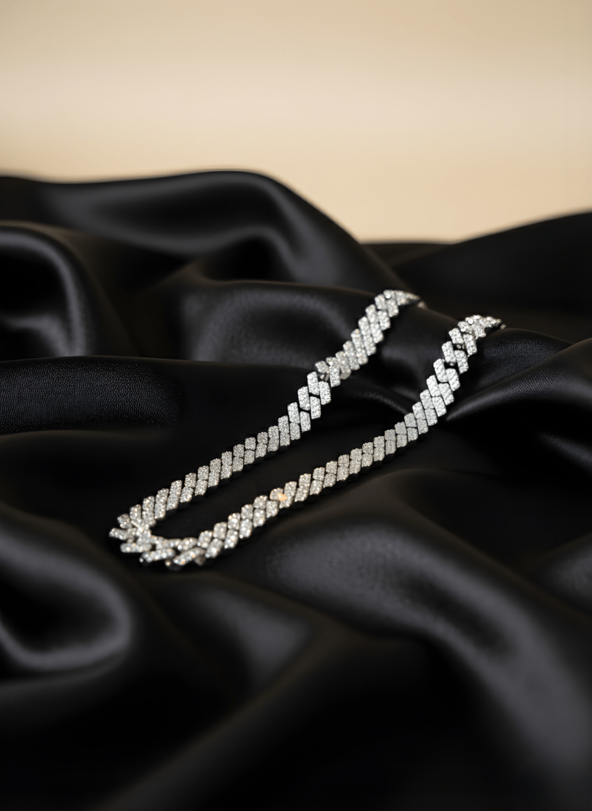 Silver Frost Cuban Chain ( 66 grams )