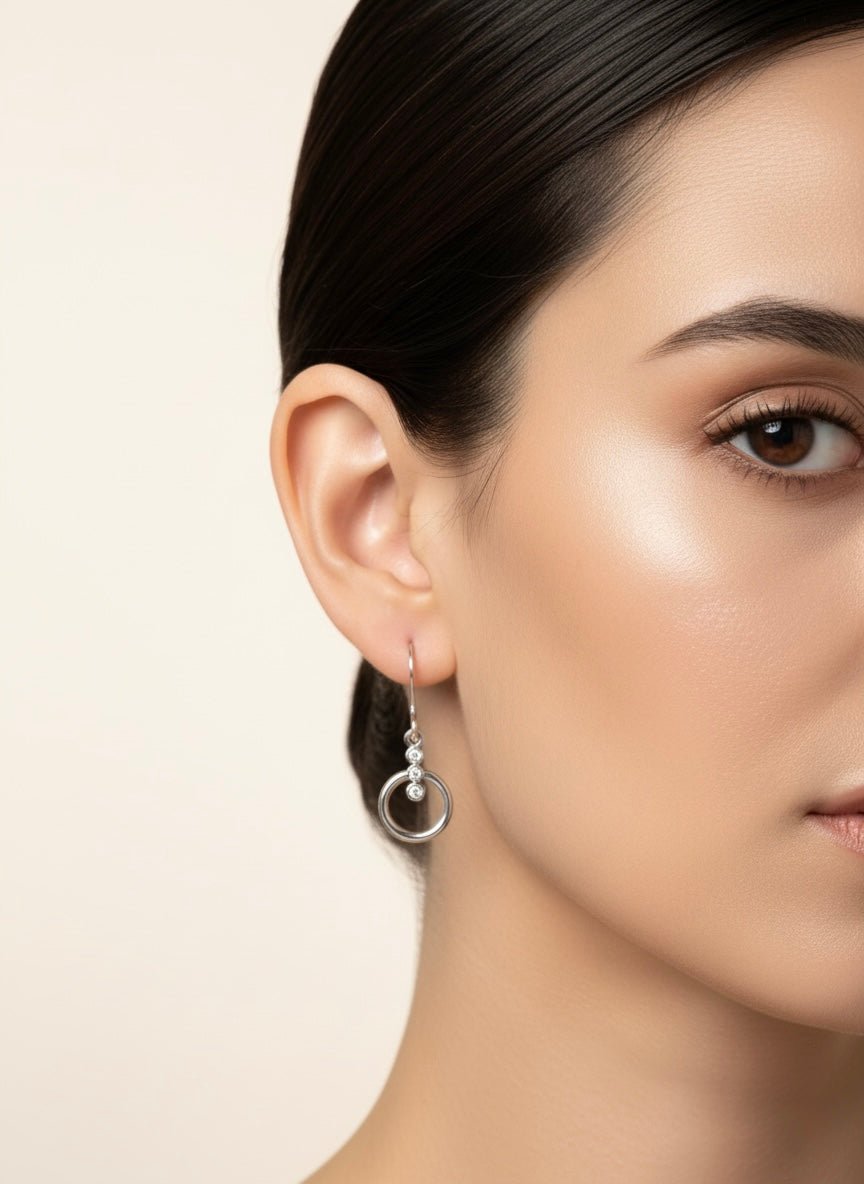 Sterling Silver Eternal Connection Earrings