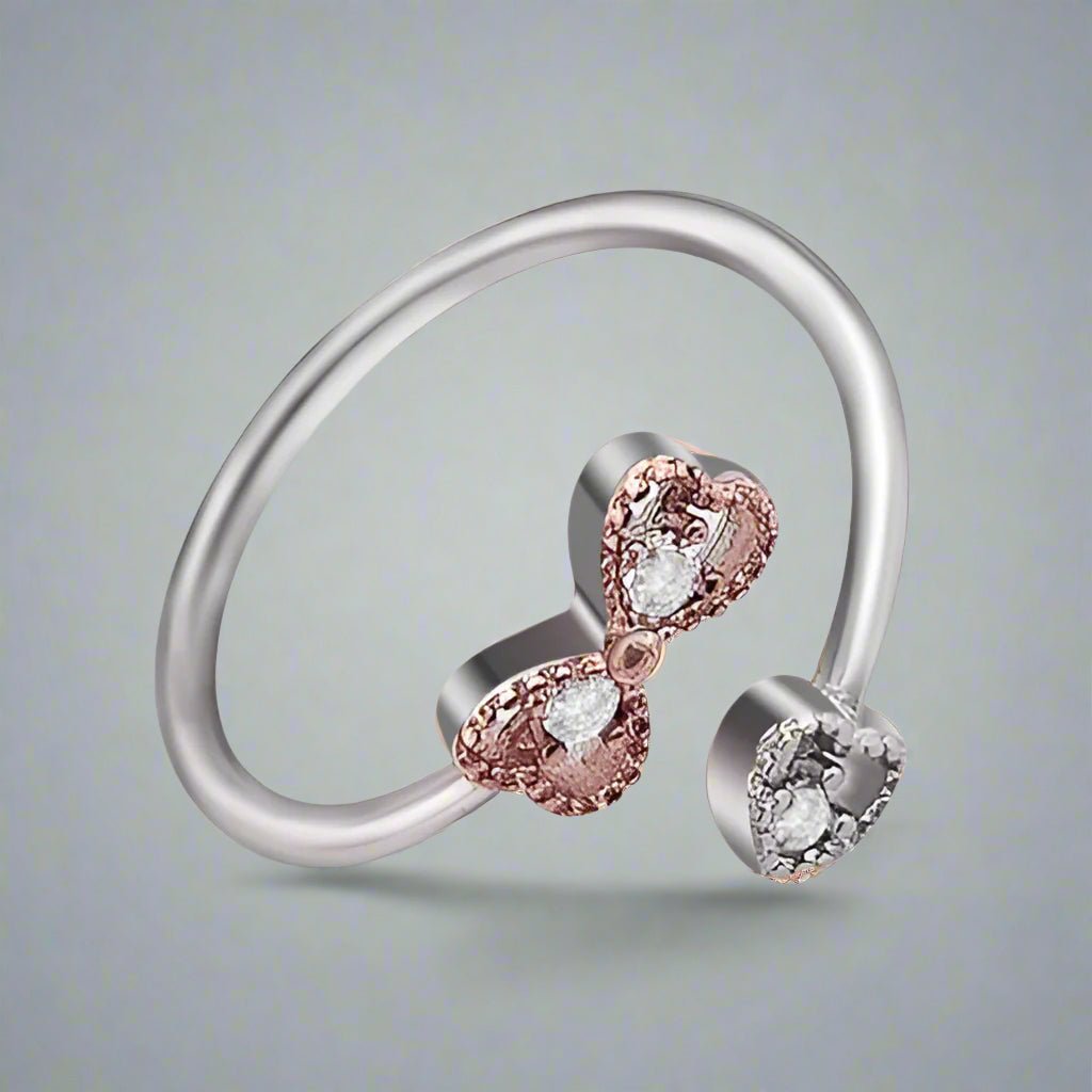 925 Sterling Silver Ring (3 Hearts)