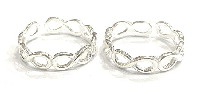 Infinity Design Pure Silver Toe Ring | 925