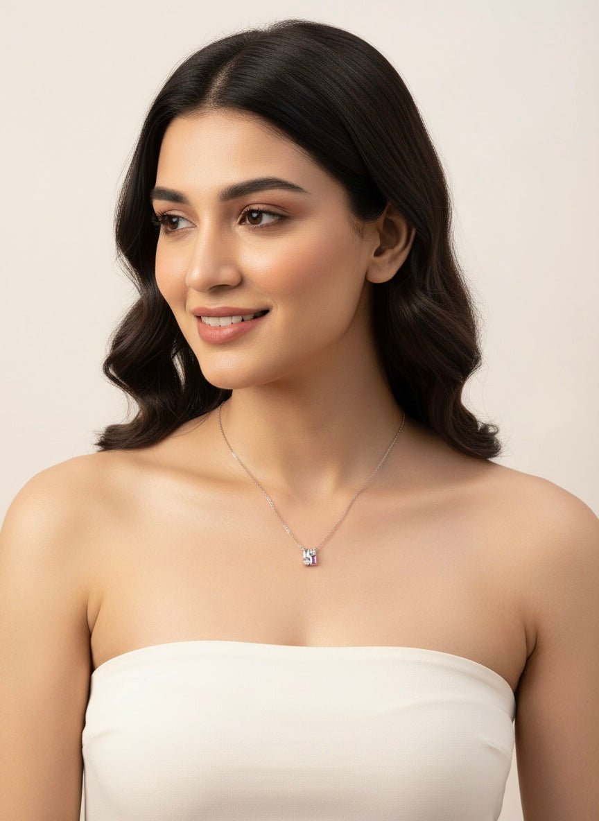 Sterling Silver Mosaic Necklace