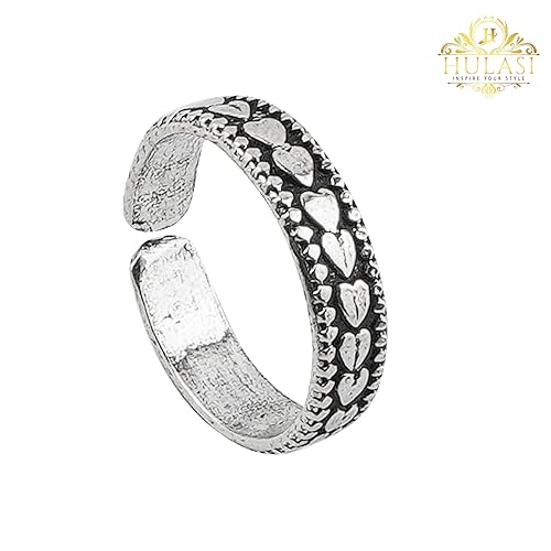 Elegant Leaf Pattern Design Sterling Silver Toe Ring (1 Pair)