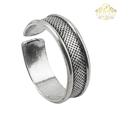 Elegant Pattern Design Pure Sterling Silver Toe Ring (1 Pair)