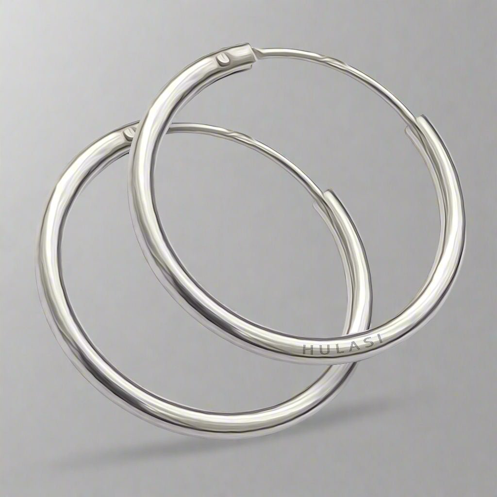 925 Sterling Silver Hoop Earrings