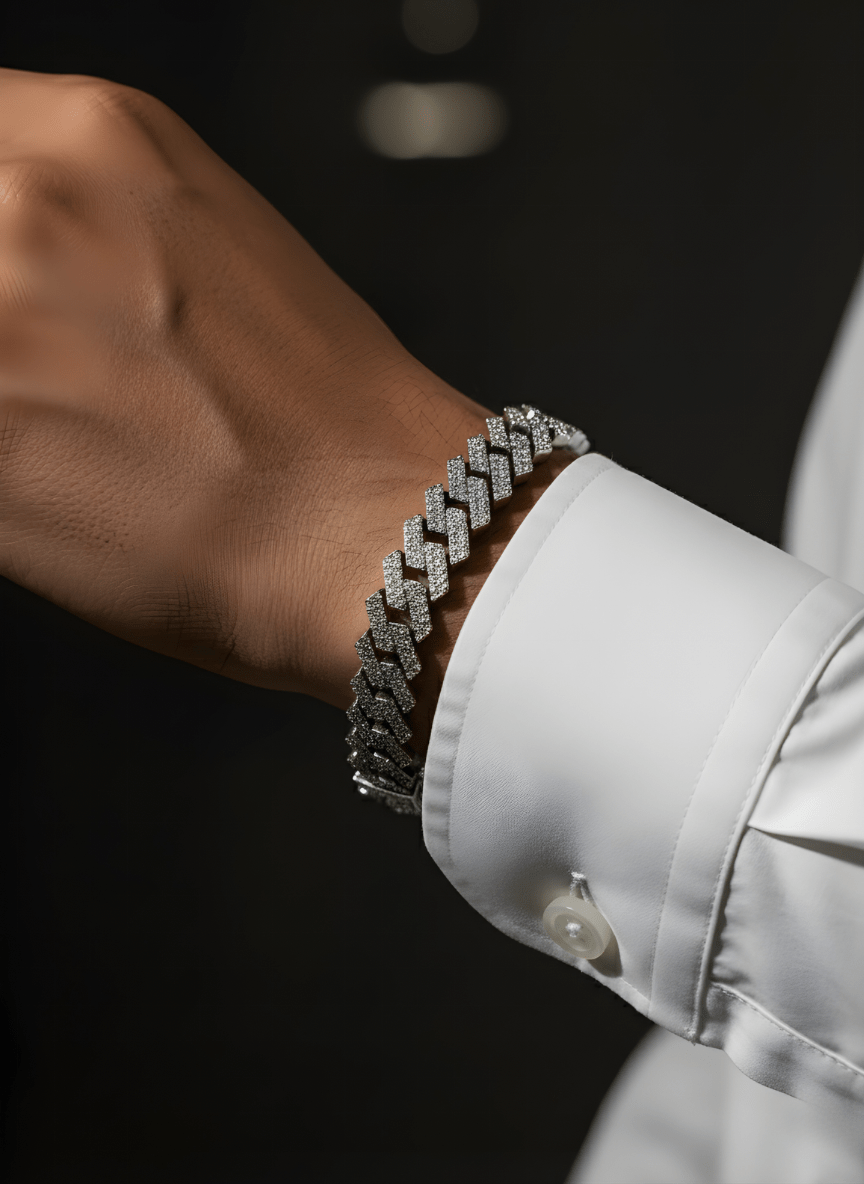 Cuban Luxe Silver Bracelet ( 29 grams )