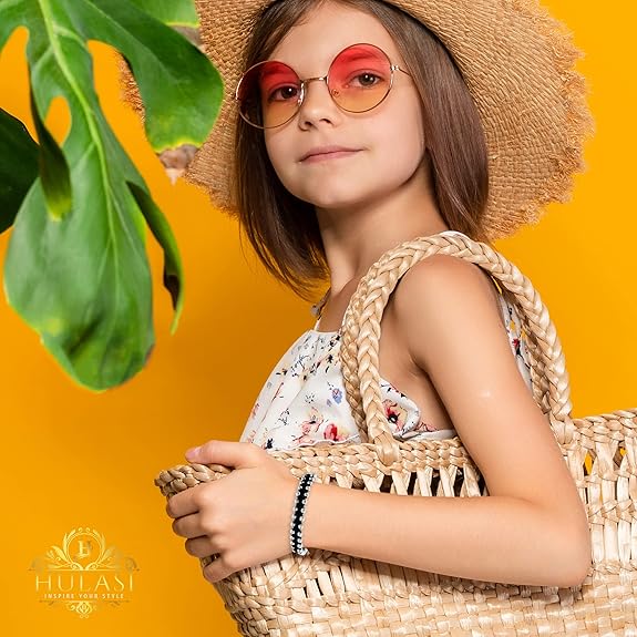 42 Ball Beads Sterling Bracelets with Black Thread (1 Pair)