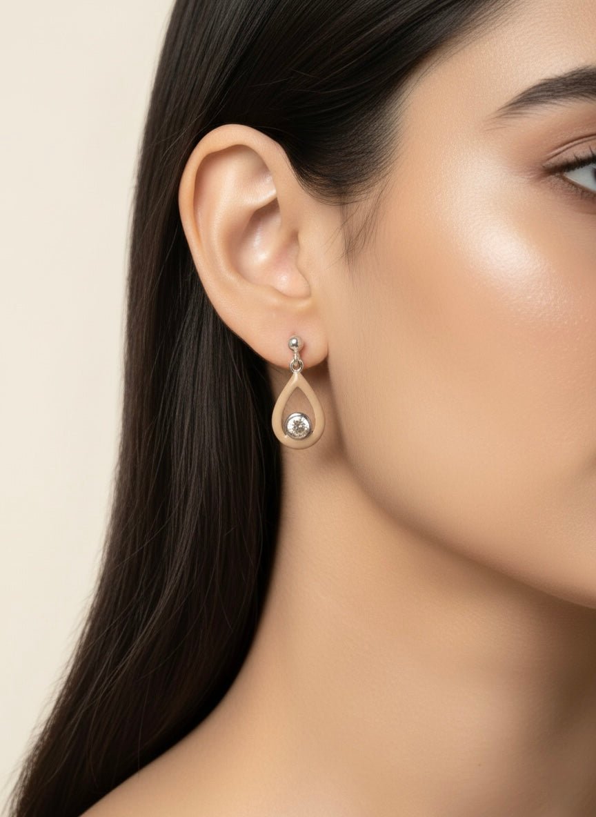 Sterling Silver Dainty Drop Earrings