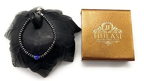 A beautiful 925 sterling silver black thread anklet featuring a combination of black and silver beads along with an elegant evil eye charm. This adjustable anklet is designed for both girls and women, offering style and comfort. Ideal for daily wear or special occasions, the anklet has a modern yet traditional appeal with its sleek design, protective evil eye charm, and sterling silver beads that add a touch of elegance.