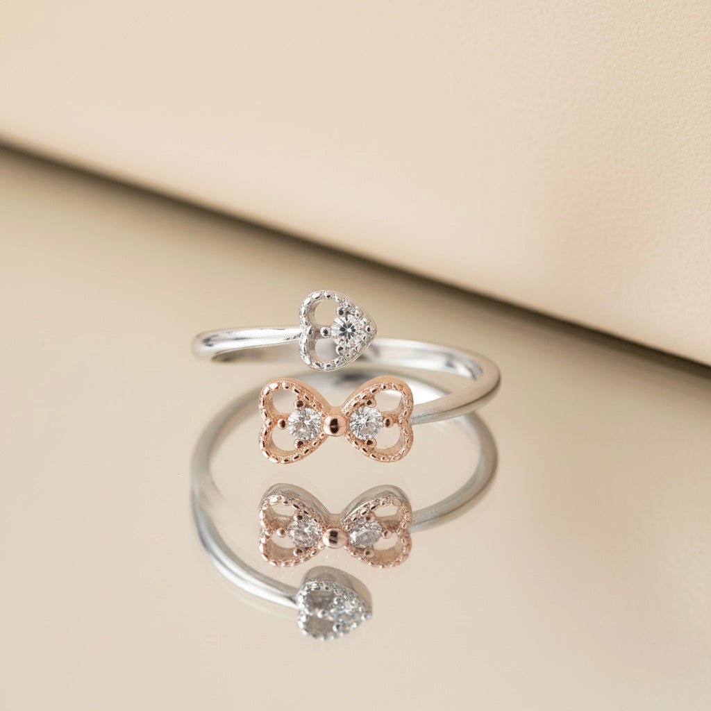 925 Sterling Silver Ring (3 Hearts)