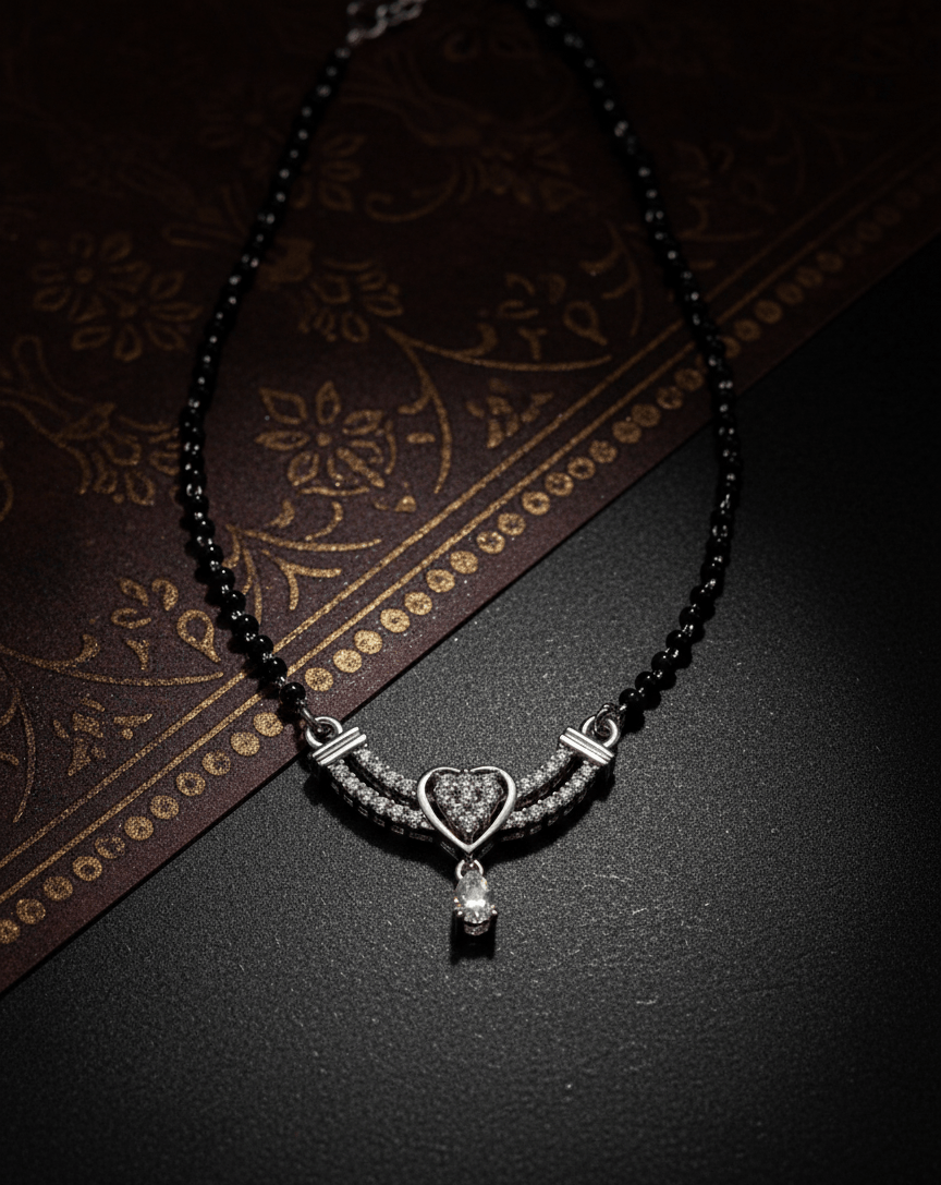 Sterling Silver Eternal Heart Mangalsutra