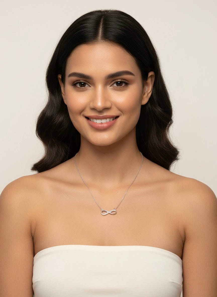 Sterling Silver Serenity Loop Necklace