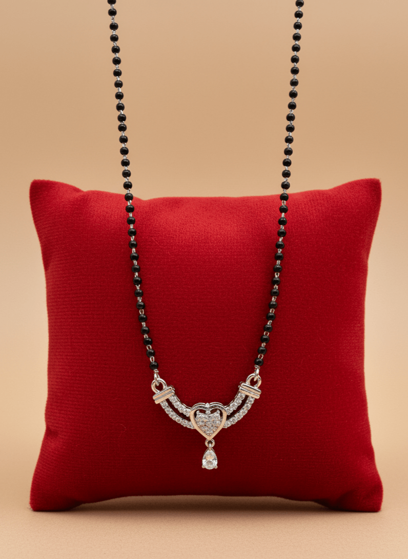 Sterling Silver Eternal Heart Mangalsutra