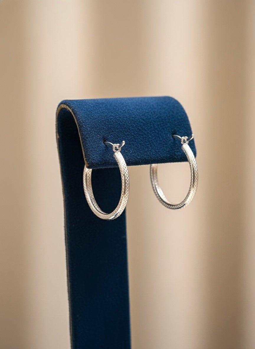 Sterling Silver Luna Mini Hoops