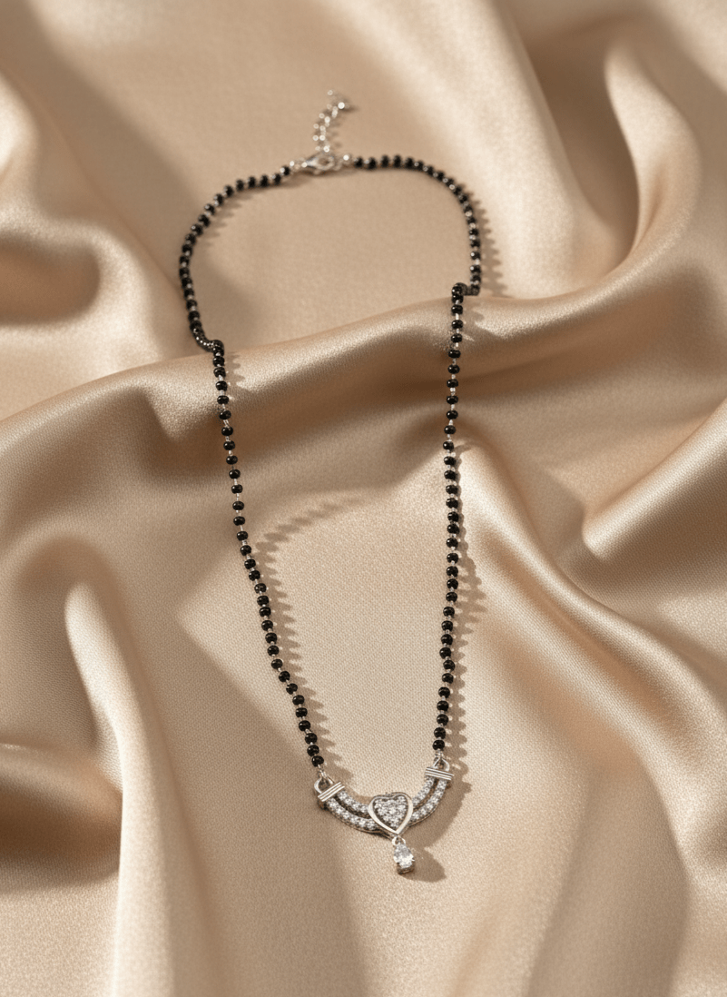 Sterling Silver Eternal Heart Mangalsutra