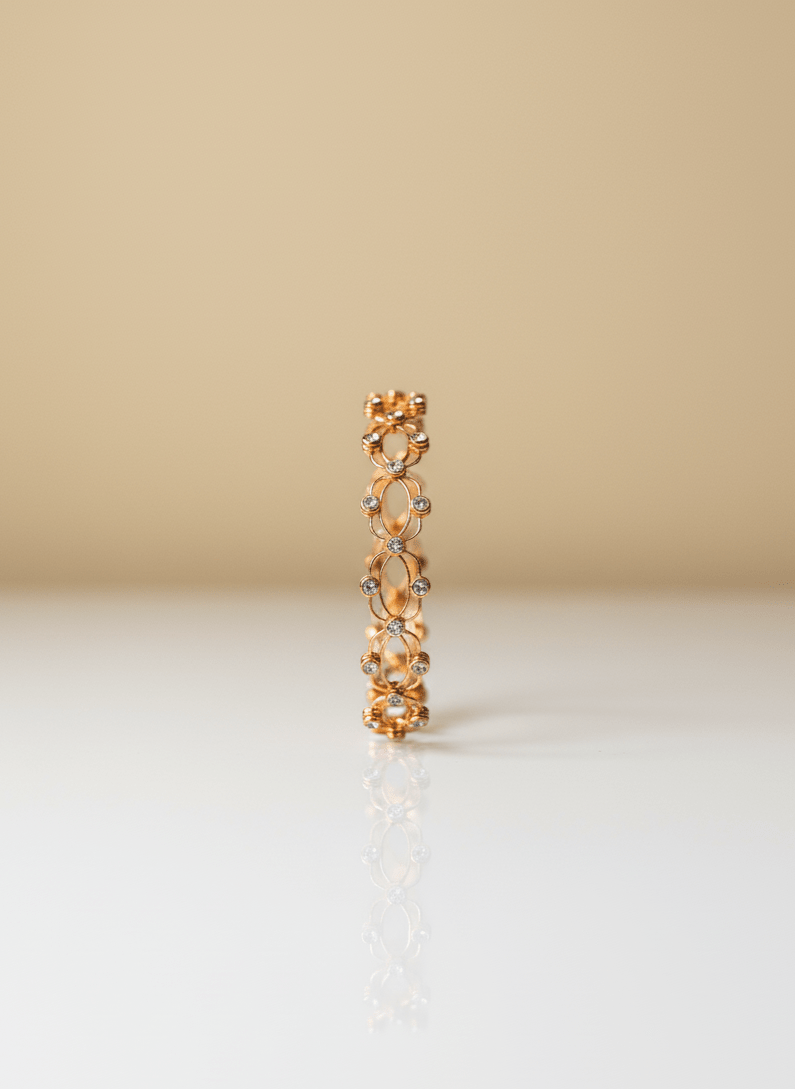 2 in 1 gold Bracelet-Ring | 925 sterling silver