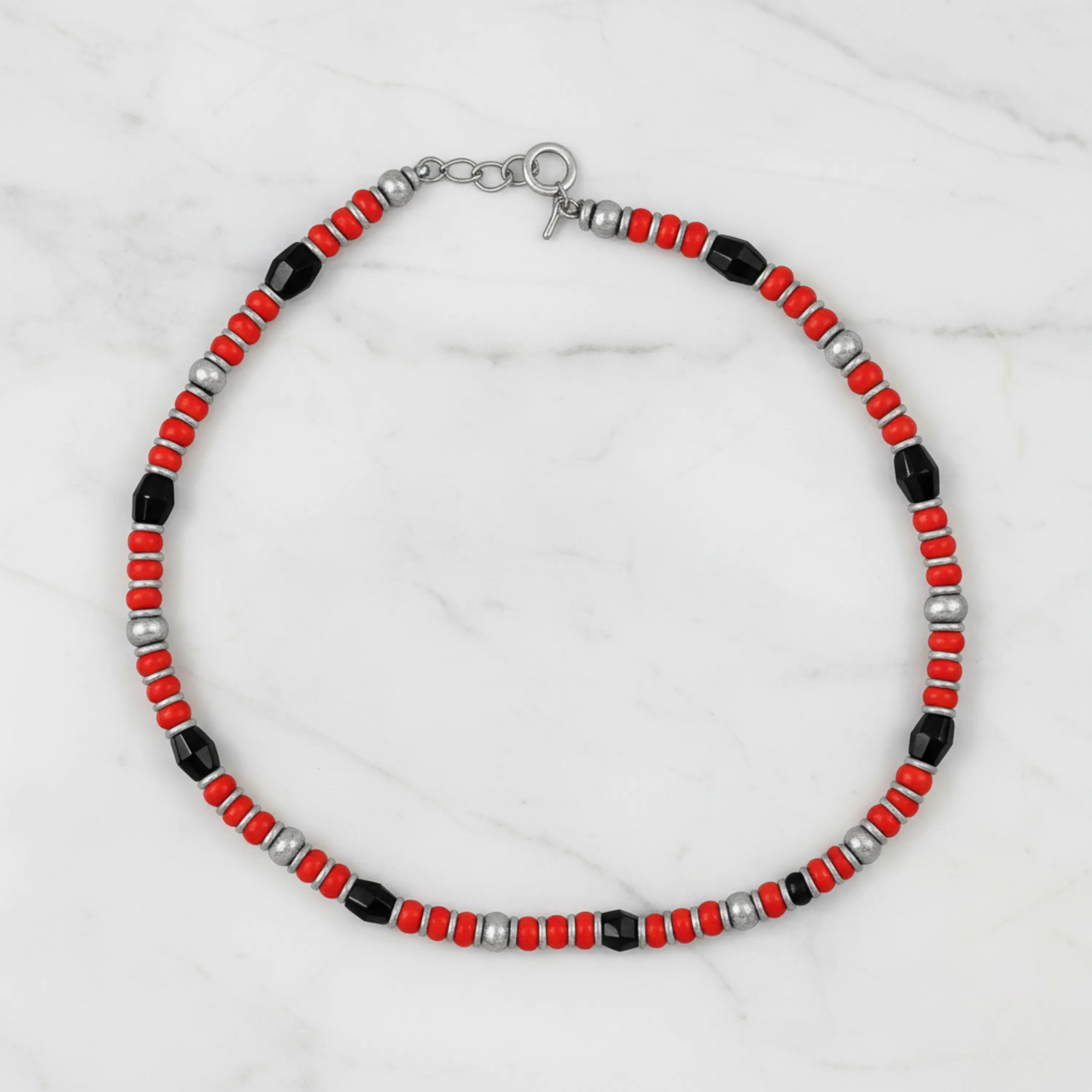 Sleek Noir Adjustable Anklet