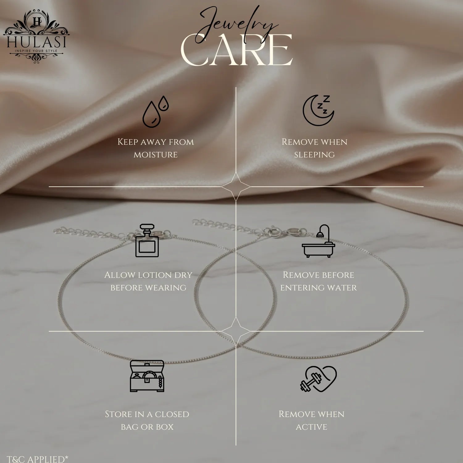 Hulasi Women 925 Sterling Silver Ball Chain Anklet Adjustable