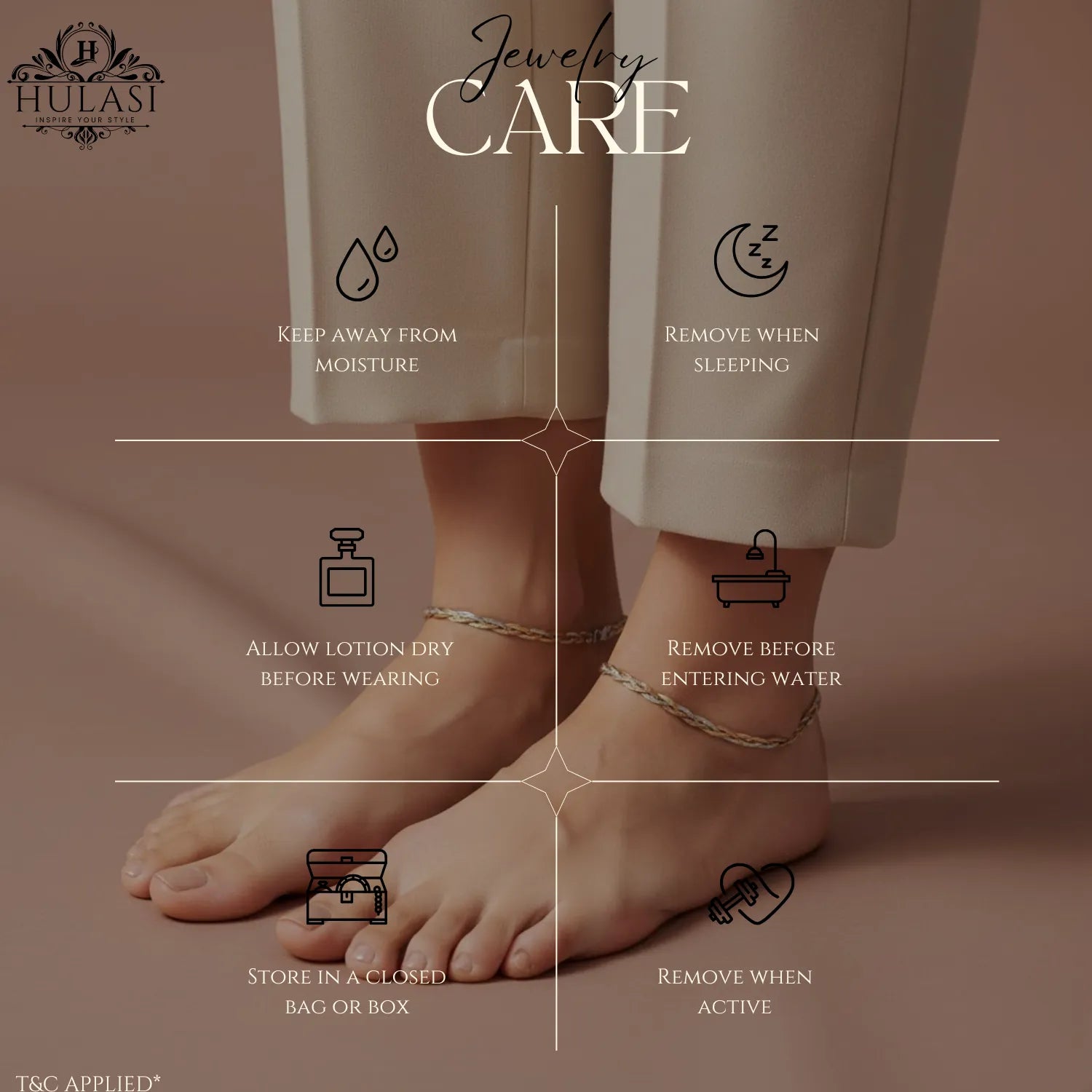 Hulasi Women 925 Sterling Silver Tri Tone Braided Mesh Anklet 27.5cm