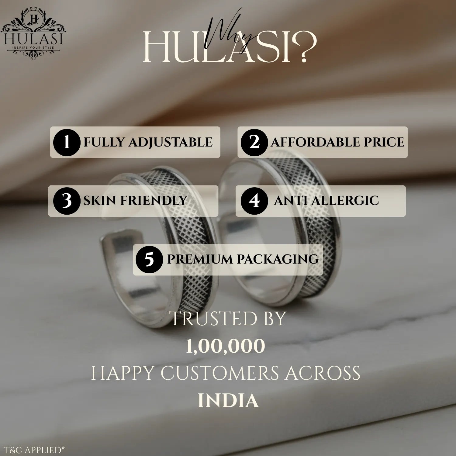 Antique Double Line Texture Silver ANTIQUE TOE-RING