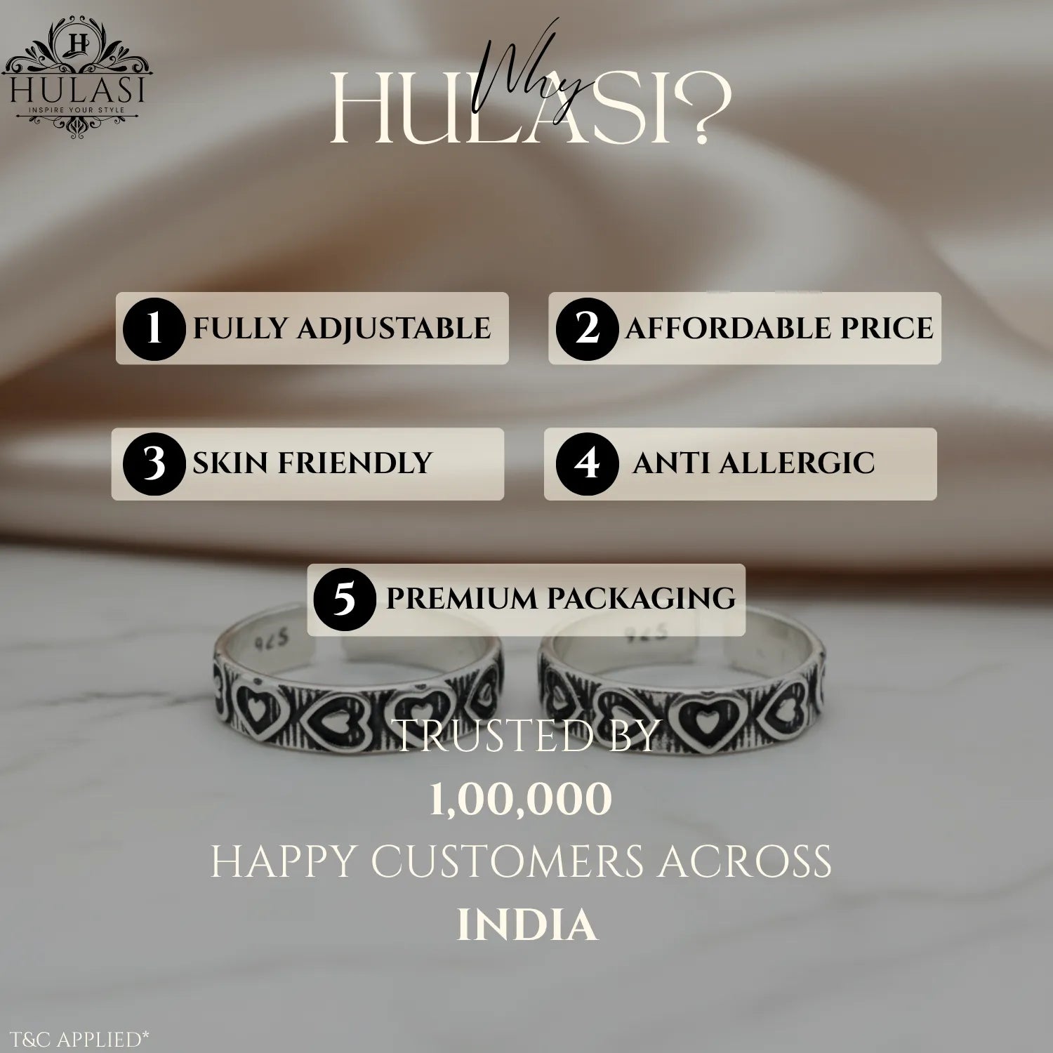 Vine & Dot Work Antique Silver ANTIQUE TOE-RING