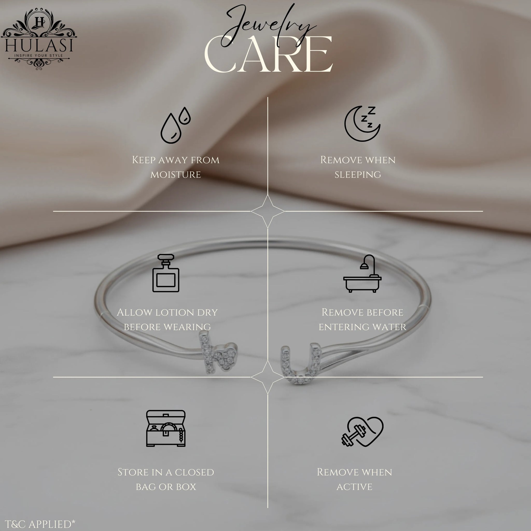 Hulasi Women 925 Sterling Silver Blue Evil Eye Protection Charm Adjustable Bracelet 24cm