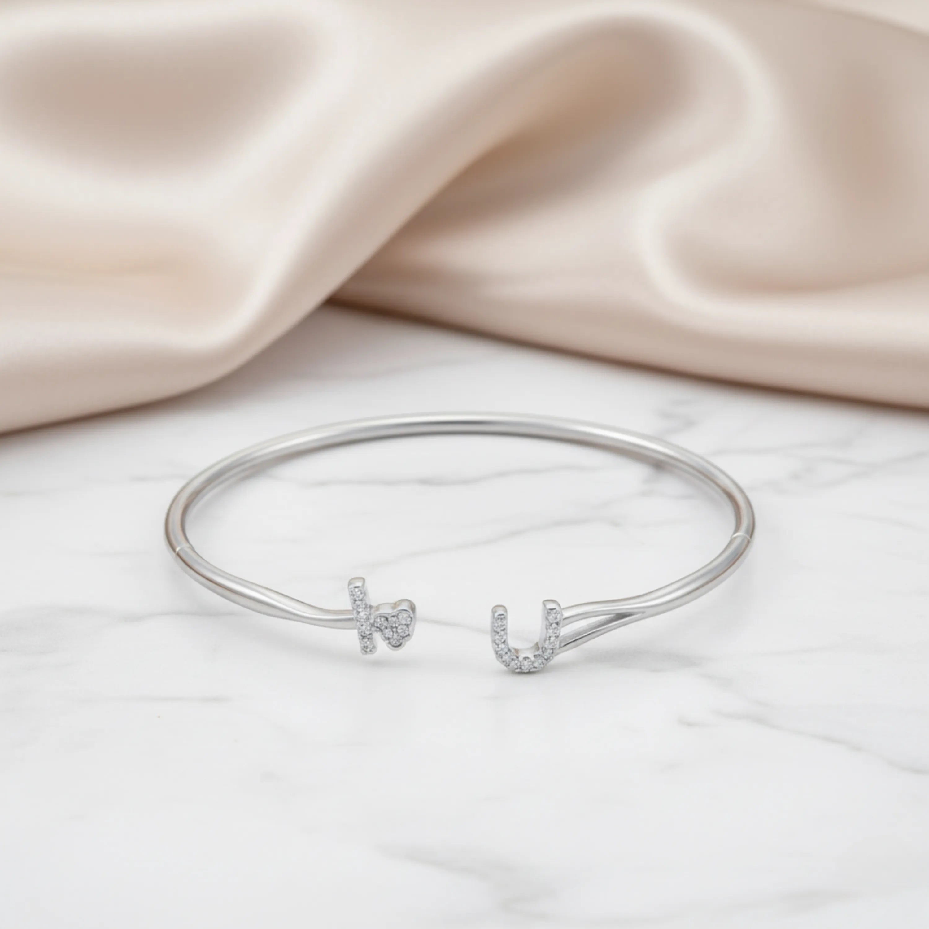 Hulasi Women 925 Sterling Silver Blue Evil Eye Protection Charm Adjustable Bracelet 24cm