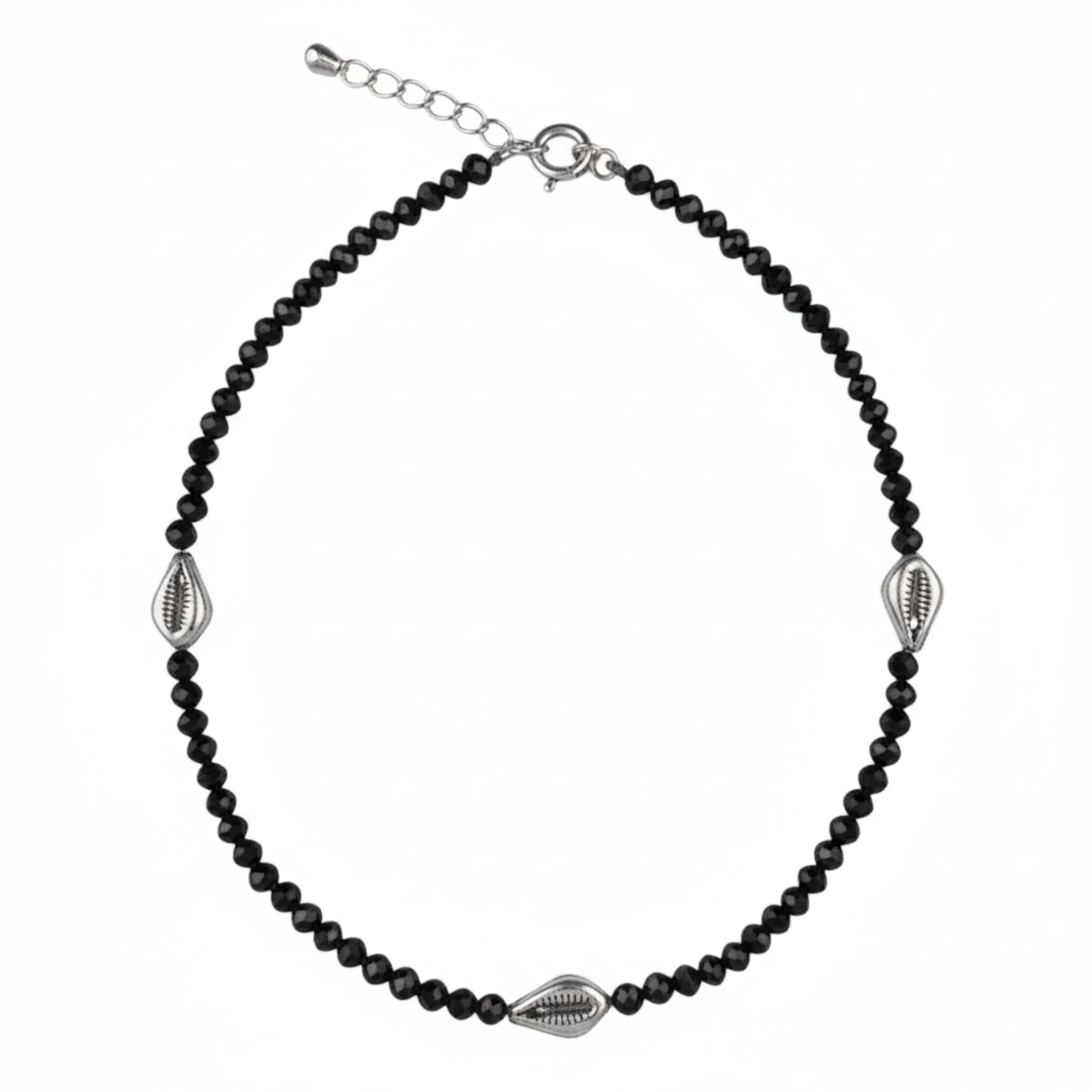 Silver Flutter Charm Anklet