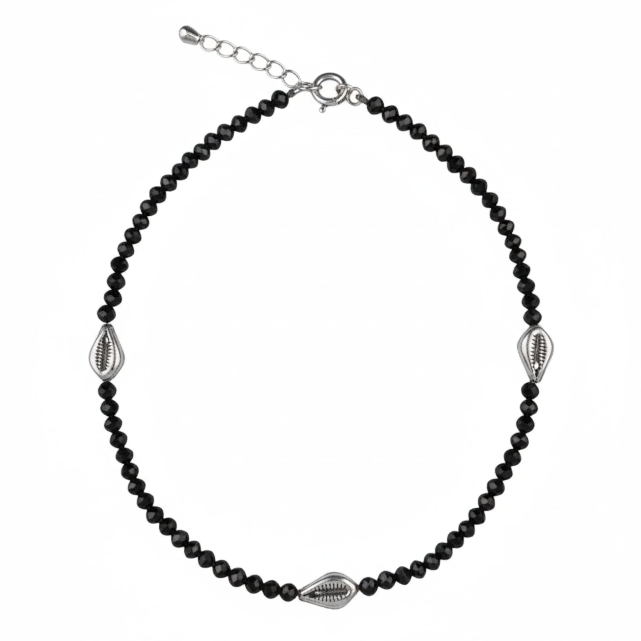 Silver Flutter Charm Anklet