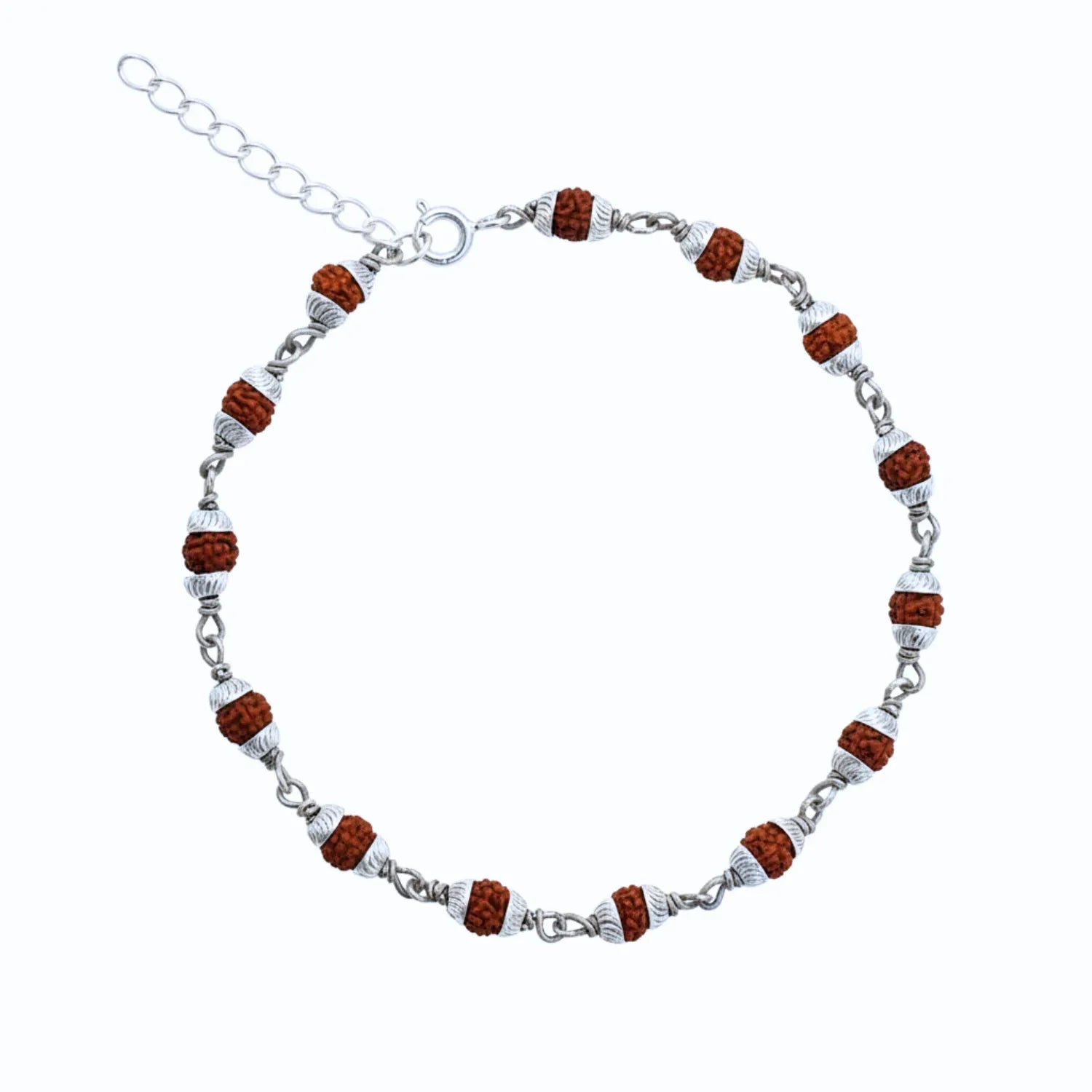 Silver Floral Harmony Bracelet