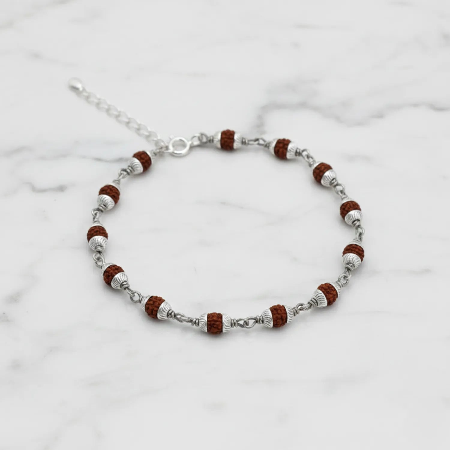 Silver Floral Harmony Bracelet