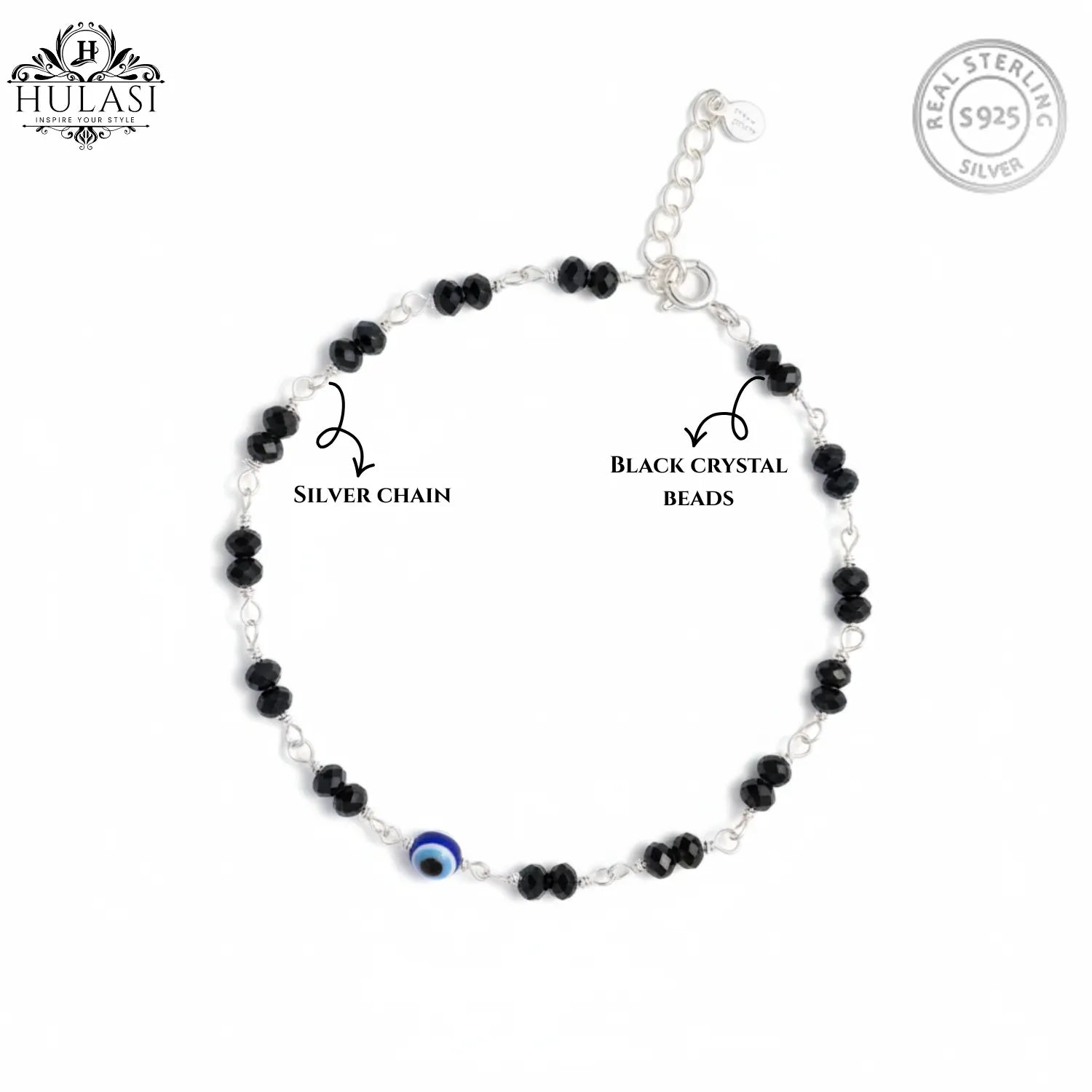 Silver Petal & Pearl Bracelet