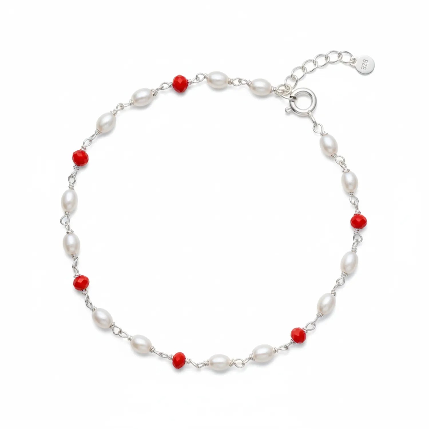 Silver Twin Rudraksha Bracelet