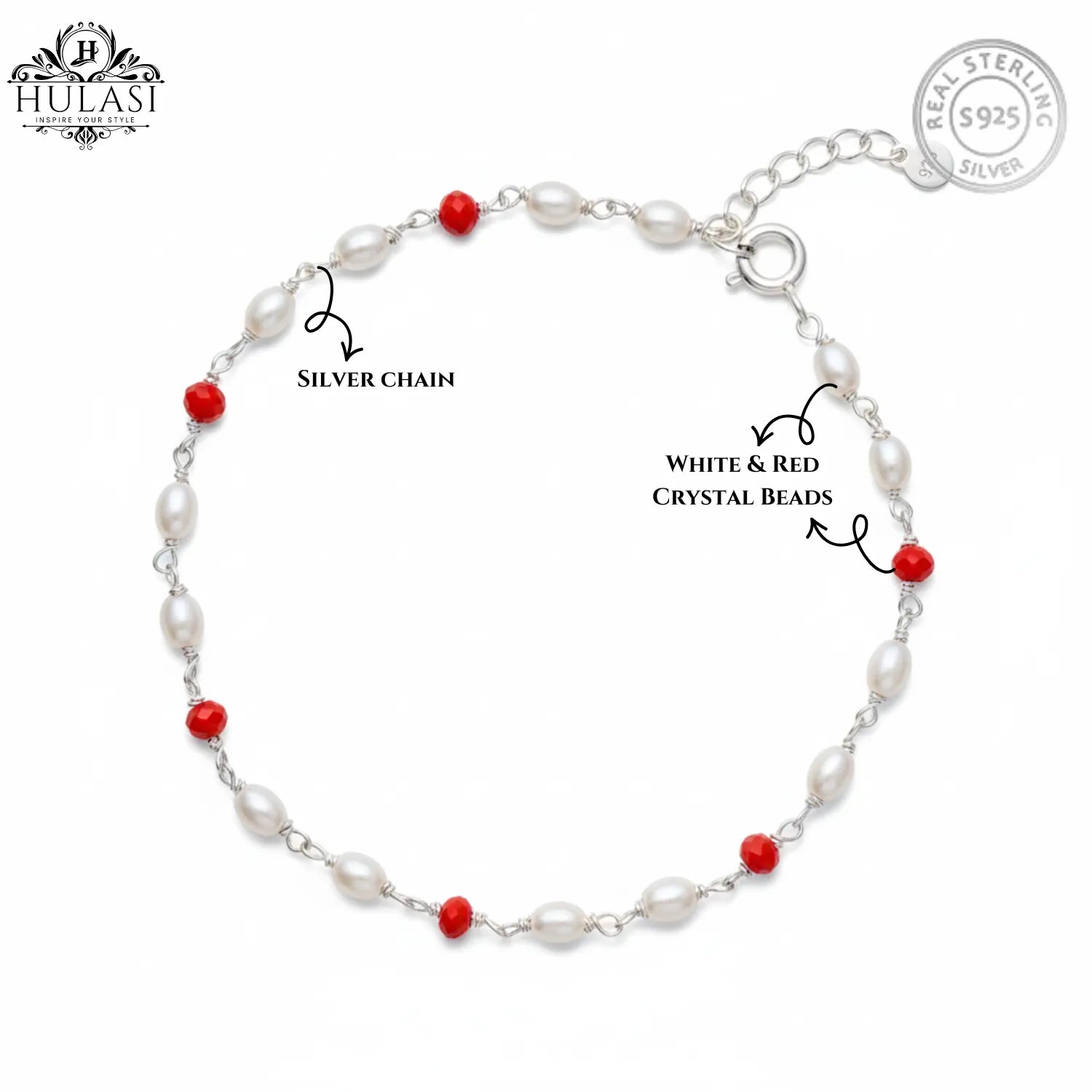 Silver Twin Rudraksha Bracelet