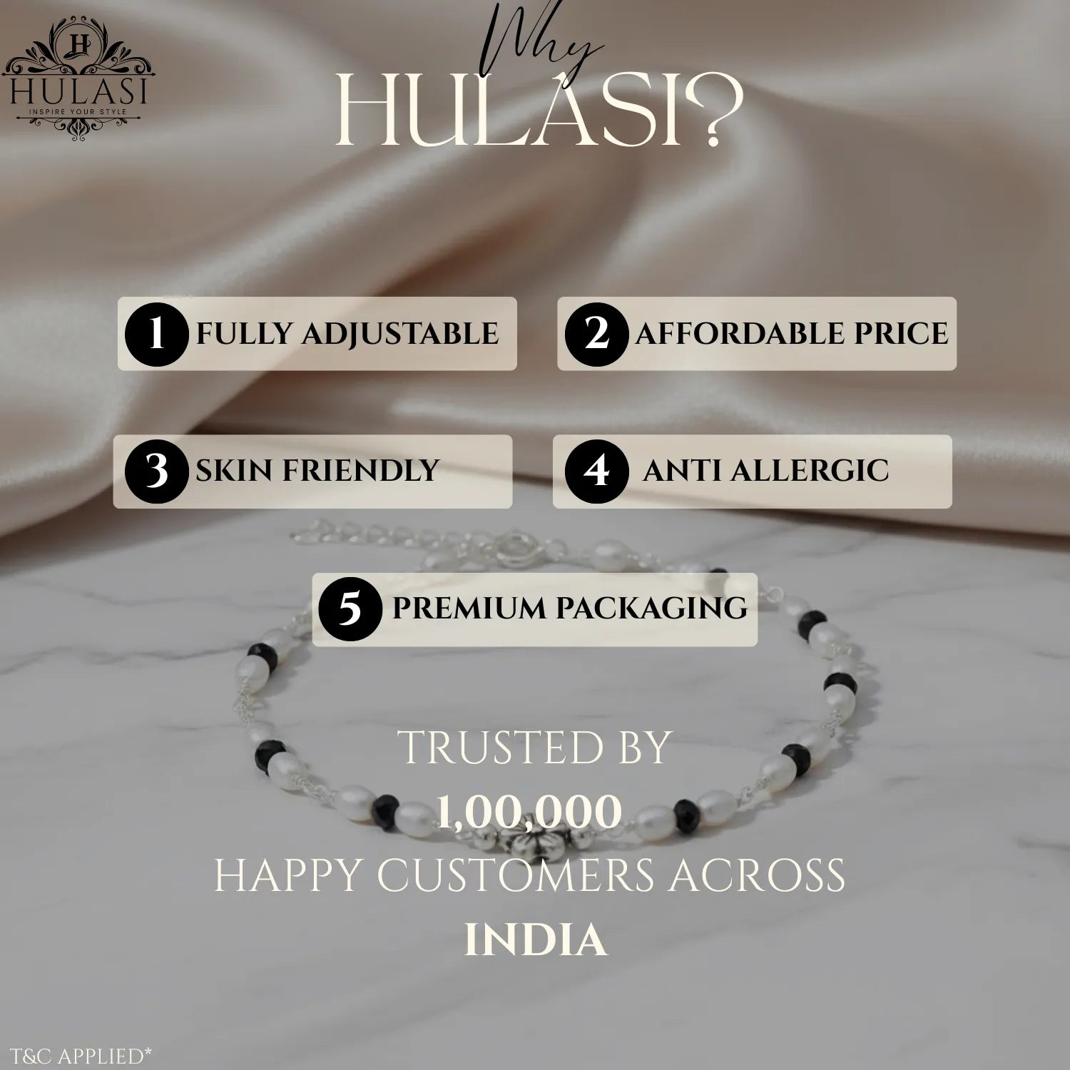 Silver Crimson Night Bracelet