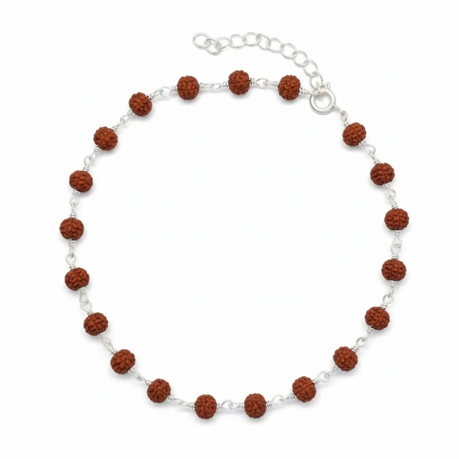 Silver Spiritual Rudraksha Bracelet
