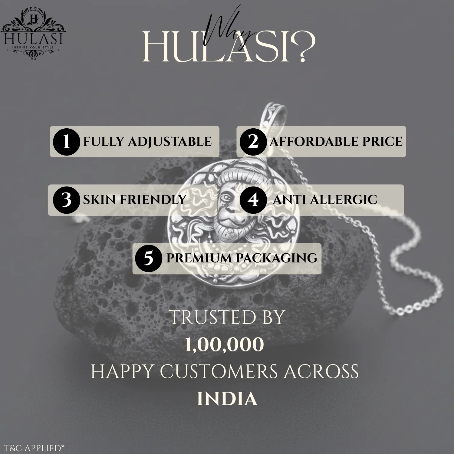 Warrior Lord Hanuman Oxidised Medallion Locket