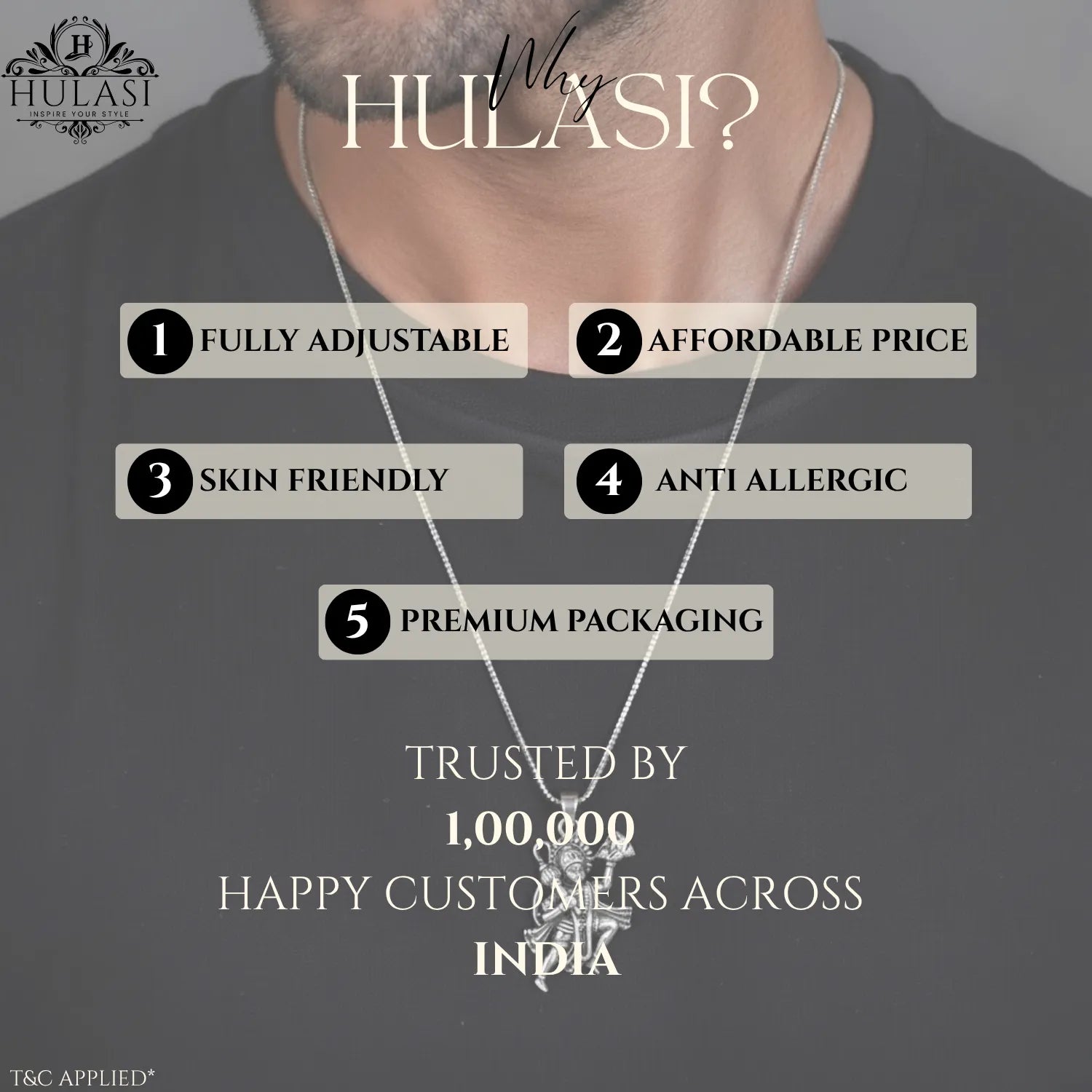 Oxidised Hanuman Ji with Gada Pendant