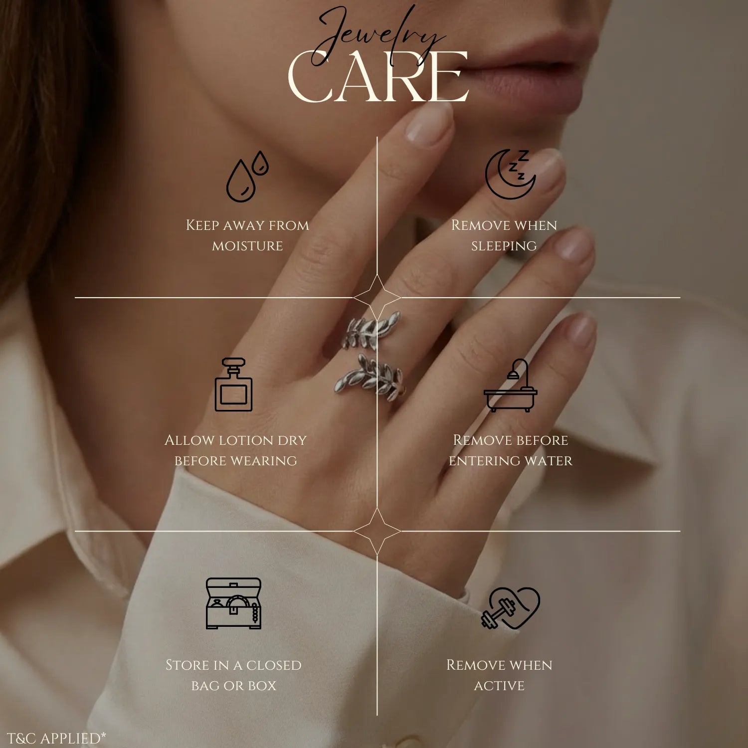 Hulasi 925 Sterling Silver Olive Branch Leaf Adjustable Ring for Women