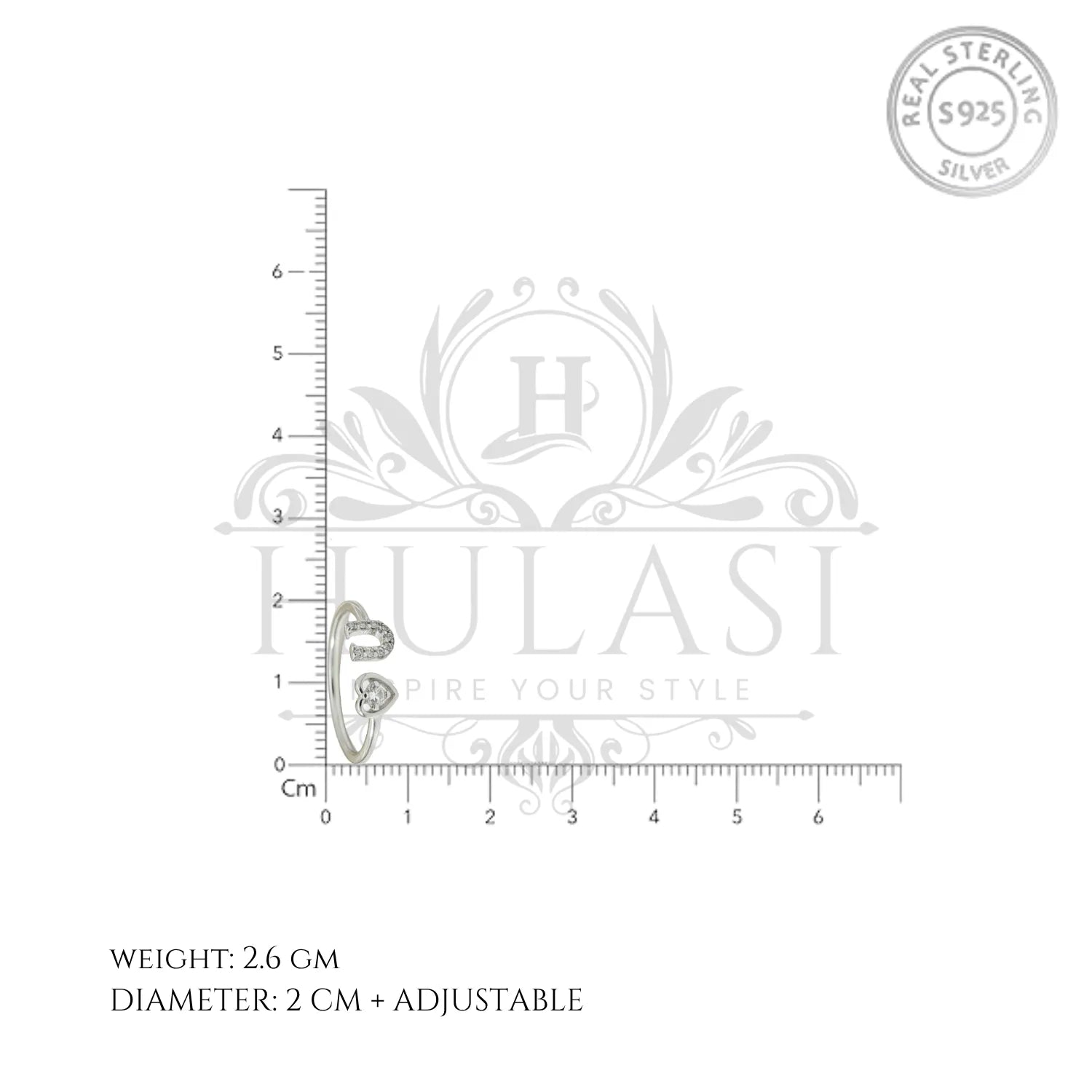 Twin Heart Adjustable Silver Toe Ring