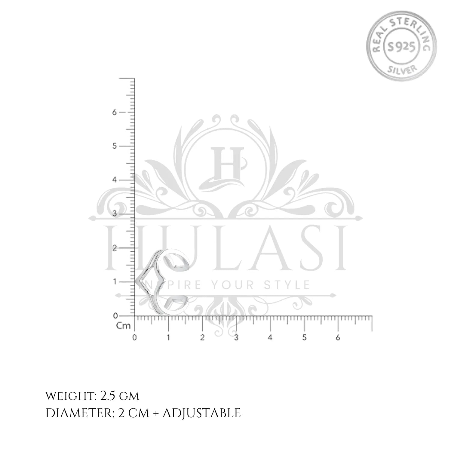 Minimalist Chevron 925 Silver Toe Ring