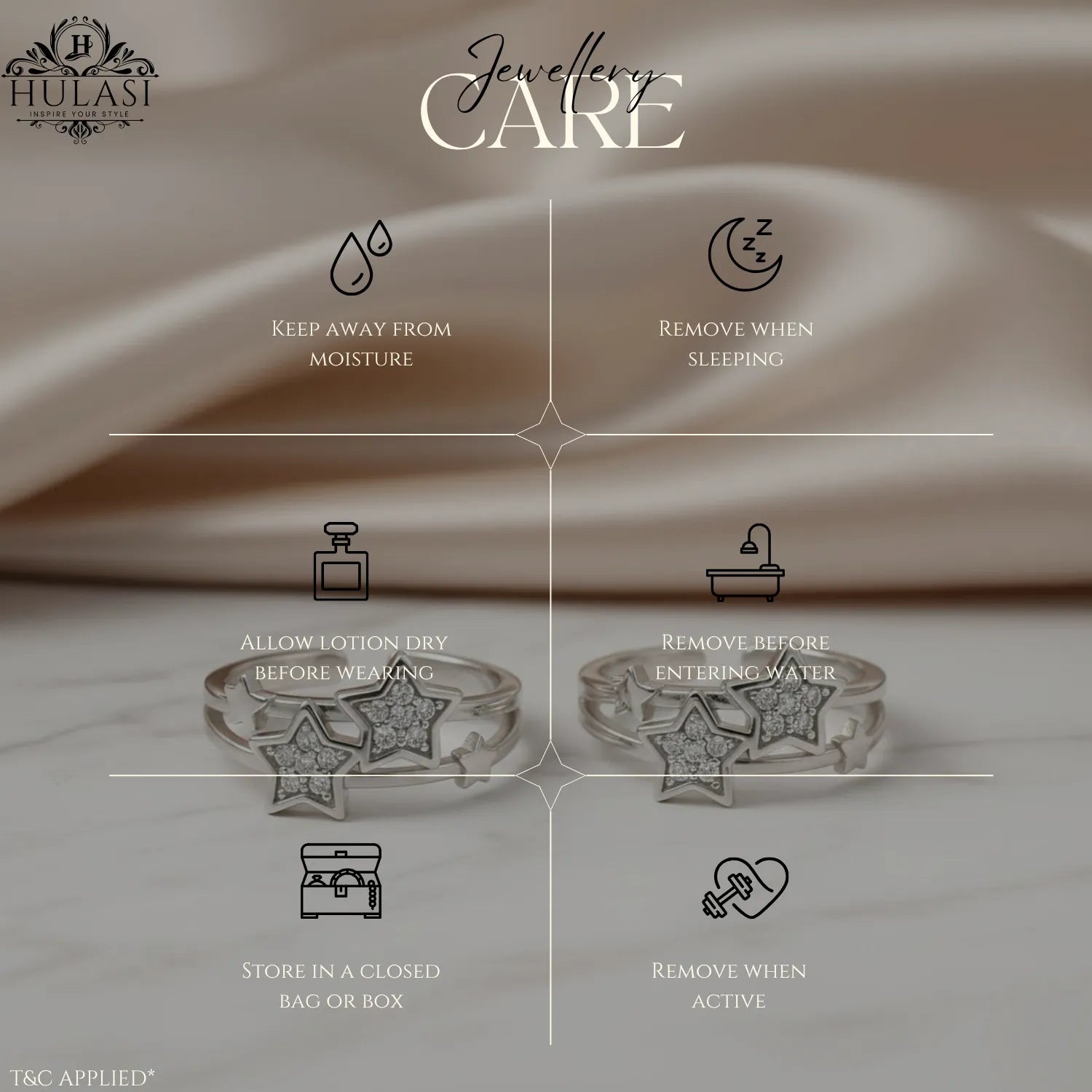 Sparkling Triple Star Toe Ring in Silver