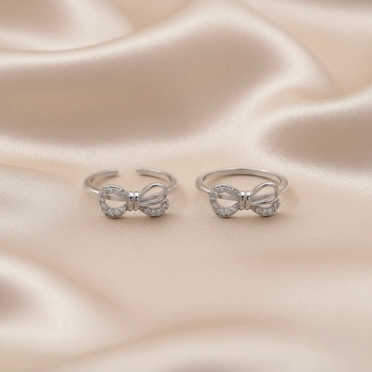 Twisted Leaf Loop 925 Silver Toe Ring