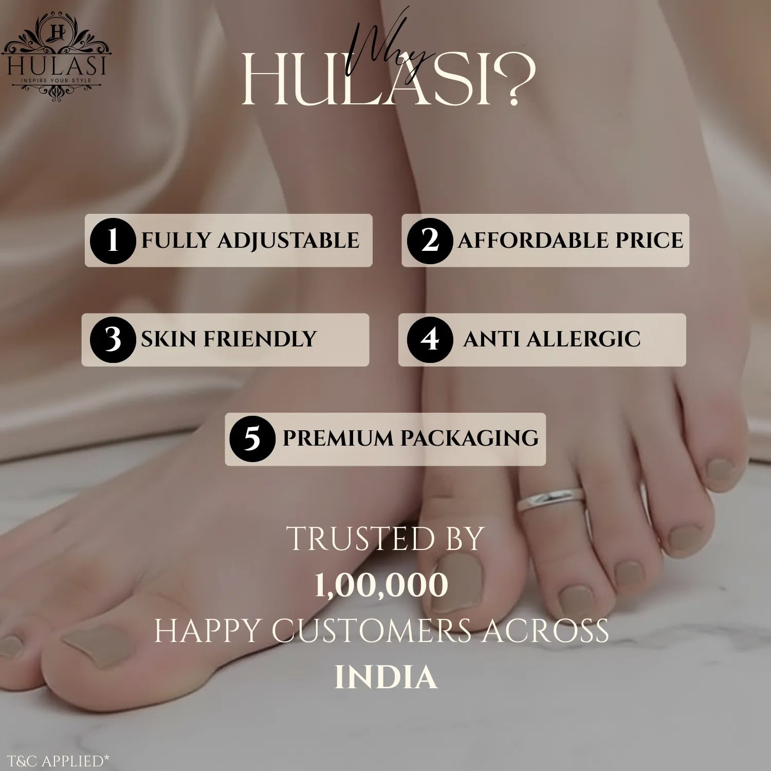 Classic Plain Silver Toe Ring (Set of 2)