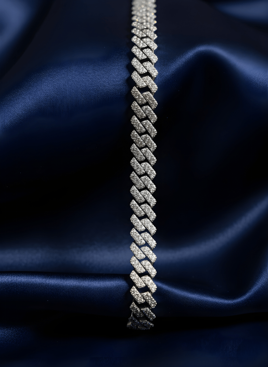 Silver Frost Cuban Chain ( 66 grams )
