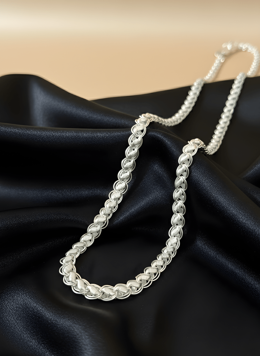 Silver Nexus Link Chain ( 34 grams )