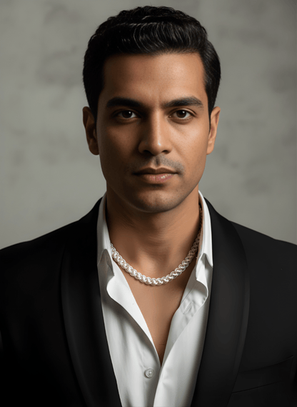 Silver Nexus Link Chain ( 34 grams )